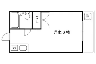 コーポラス二条【207号室】の間取り