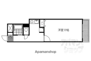 ユーピーディービル【208号室】の間取り