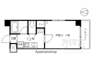 バインオークノチェ【201ベ号室】の間取り