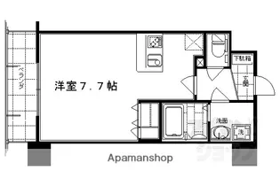 エスリード烏丸五条駅前【706号室】の間取り