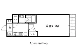 ARTISTA 円町ドゥーエ【2階】の間取り