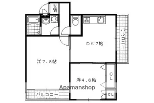 レ・セーナ【401号室】の間取り
