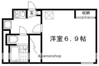 プレジール大宮【201号室】の間取り