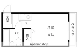 プルシャン山科【502号室】の間取り