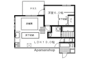 グリーンヒル下鴨本通【104号室】の間取り