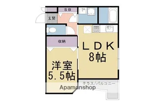 プライベートレジデンス御所西【3階】の間取り