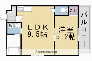 ERRI SUEGA【403号室】の間取り