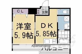 BONCIEL岡崎【302号室】の間取り