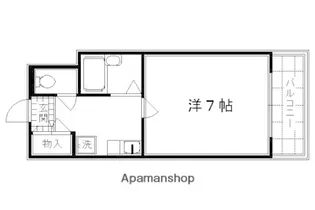 ピラーズ御所西【207号室】の間取り
