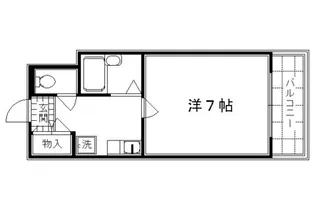 ピラーズ御所西【203号室】の間取り