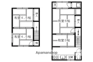 京都府京都市左京区修学院坪江町【タウンハウス】の間取り