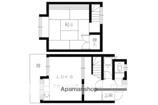 京都府京都市北区紫野大徳寺町【タウンハウス】の間取り