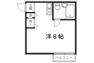 HAMASO京都今出川【306号室】の間取り