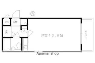 DETOMー1烏丸一条II【205号室】の間取り