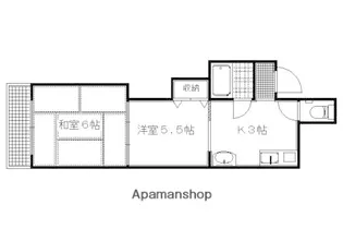ハイツマルゲン【205号室】の間取り