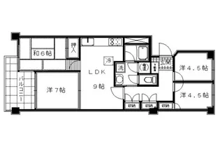 サンレジデンス錦綾東堀川【211号室】の間取り