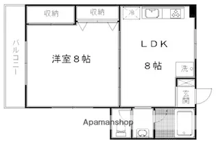 グランミュゼ北野【3階】の間取り