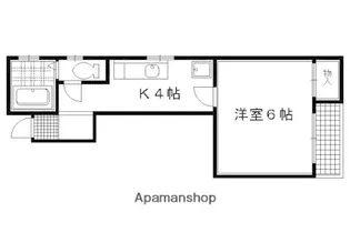 アルカス千本通【2-C号室】の間取り
