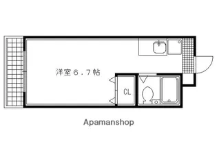 DOMUS OGAWA【205号室】の間取り