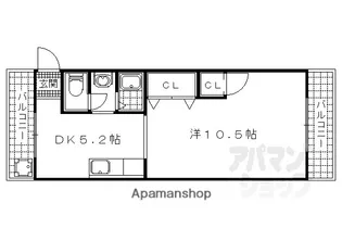 アサヒマンション【403号室】の間取り