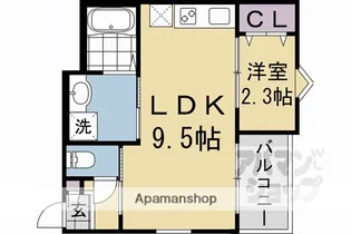 RーSMART椥辻【3階】の間取り