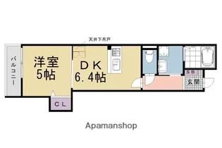 エスペランサ四条西洞院【501号室】の間取り