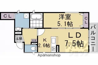 DANKE COURT【301号室】の間取り