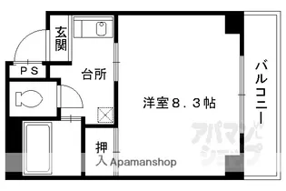 AREA DEUX【503号室】の間取り