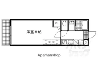アークリード京都千本【308号室】の間取り