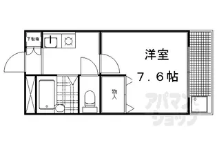 グランドアベニュー【208号室】の間取り