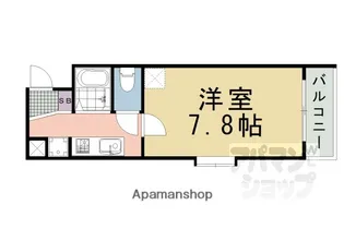 DETOMー1御所南【202号室】の間取り