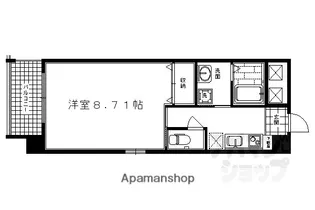 サンクチュアリ四条高倉【404号室】の間取り