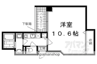 カーサ ヴェルデ西洞院【203号室】の間取り
