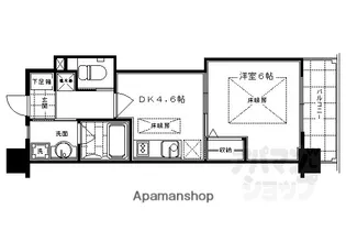 SーFORT二条城前【1402号室】の間取り