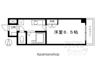 CASA VERDE寺町二条【405号室】の間取り