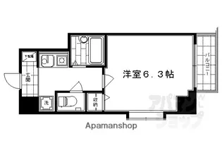 ベラジオ四条堀川【701号室】の間取り