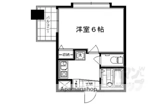 ベラジオ四条堀川【303号室】の間取り