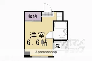 ウィッシュ河原町【202号室】の間取り