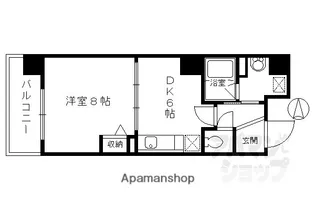 プラネシア星の子四条烏丸【301号室】の間取り