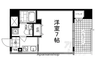 ベラジオ四条烏丸【904号室】の間取り