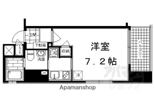 ベラジオ四条烏丸【801号室】の間取り