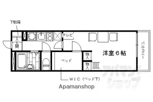 レオパレス青嶺【304号室】の間取り