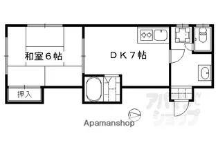 ミウラハイツ【202号室】の間取り