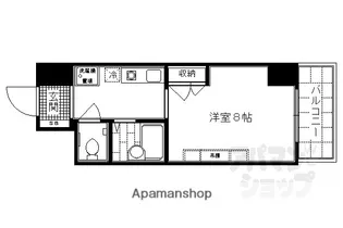 風の館【506号室】の間取り