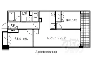 イーグルコート三条京阪【402号室】の間取り