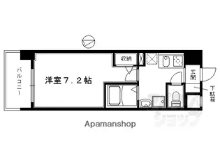 ラナップスクエア京都鴨川【307号室】の間取り