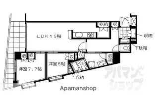「ベラジオ京都清水」【603号室】の間取り