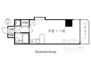 デ・リード河原町【404号室】の間取り