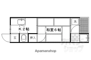 日生ハイツB棟【B203号室】の間取り