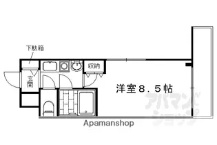 アスカ聚楽【504号室】の間取り